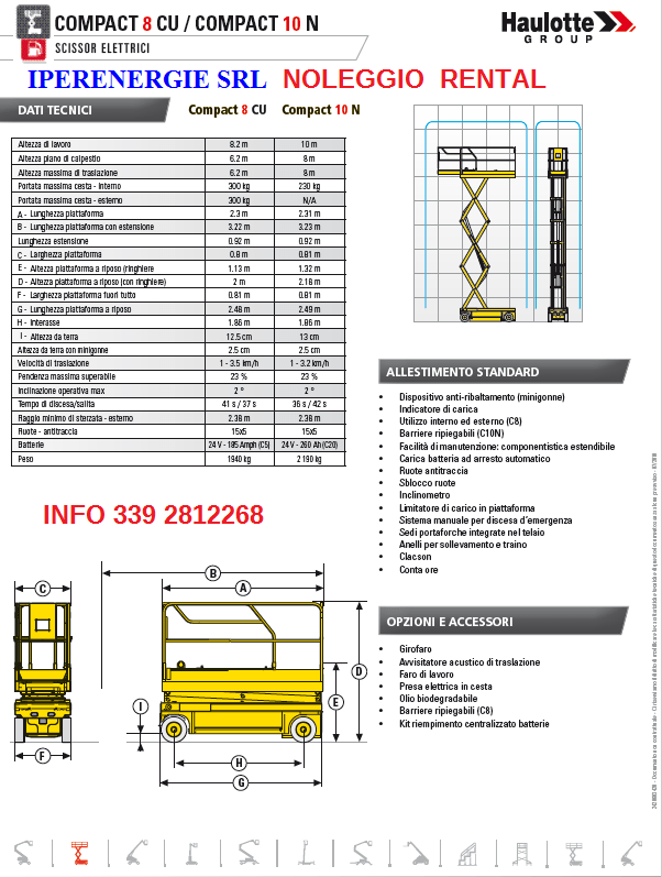 AREA LAVORO HAULOTTE COMPACT 8-10