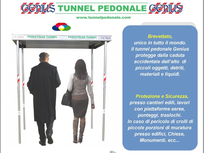 TUNNEL DI PROTEZIONE PEDONALE GENIUS